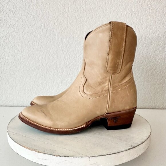 Lane PLAIN JANE Womens Cowboy Booties 5 Butterscotch Western Cowgirl Short Boots - Picture 4 of 13